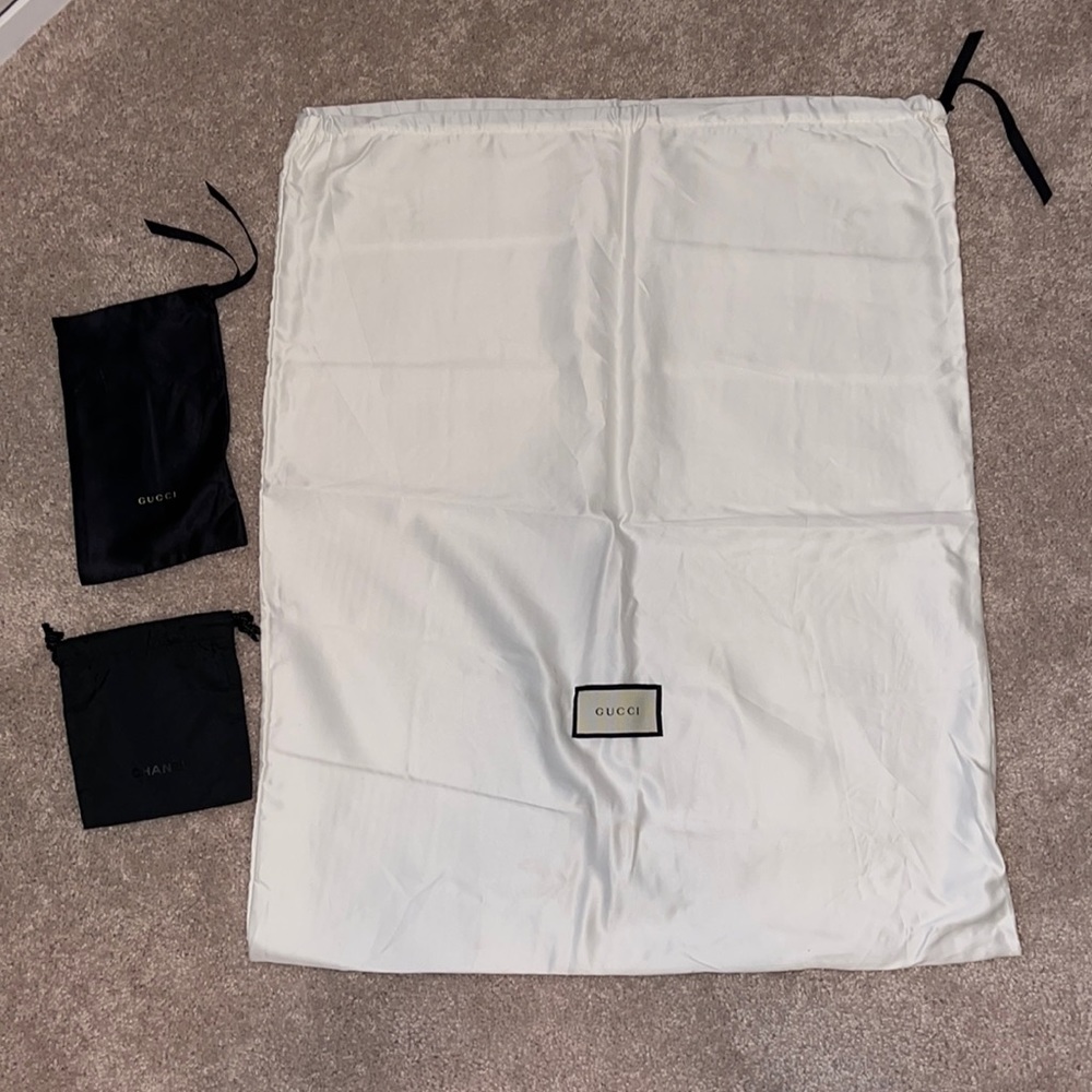 Silk Gucci Drawstring Dust Bag Dust Cover